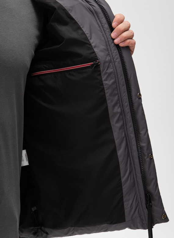 Мужской пуховик с капюшоном 