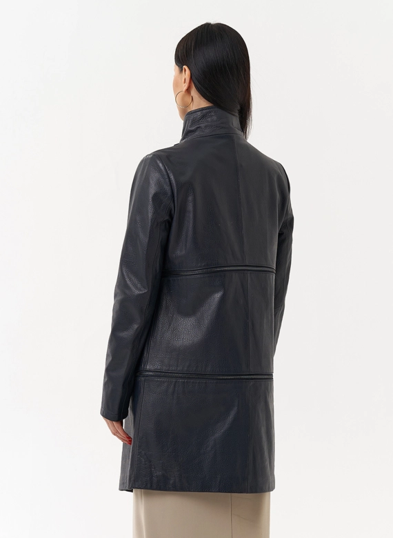Плащ трансформер из натуральной кожи
