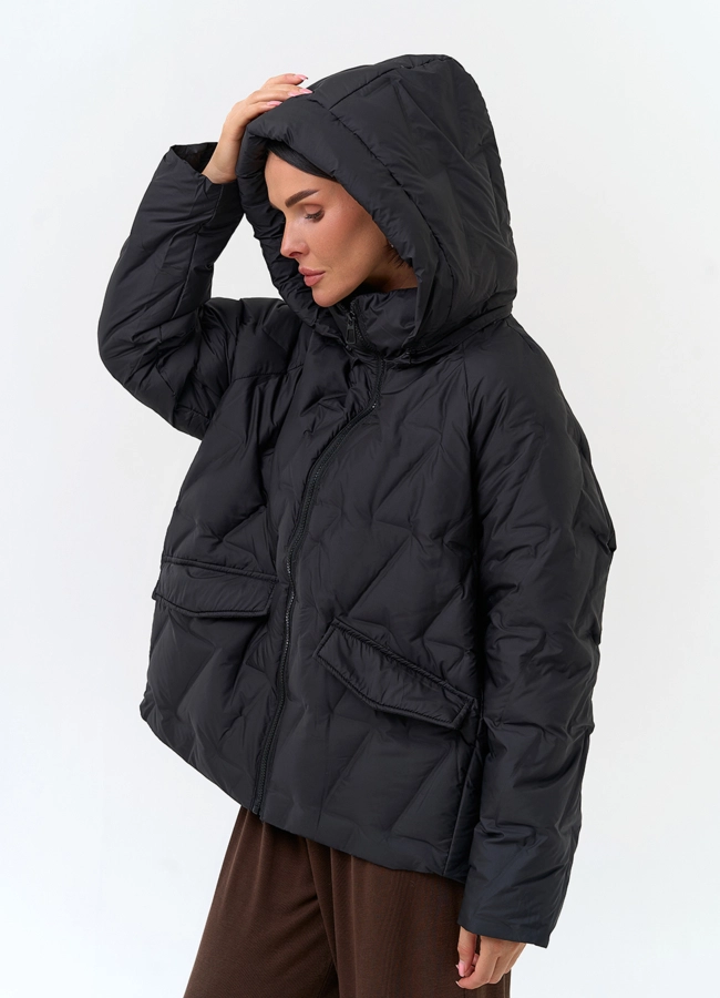 Женская куртка с капюшоном модель № 33828 в кредит