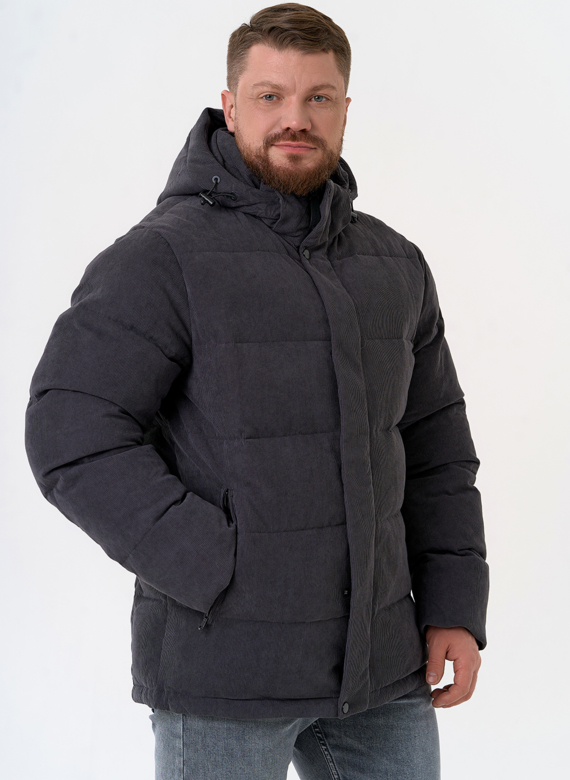 Мужской вельветовый пуховик